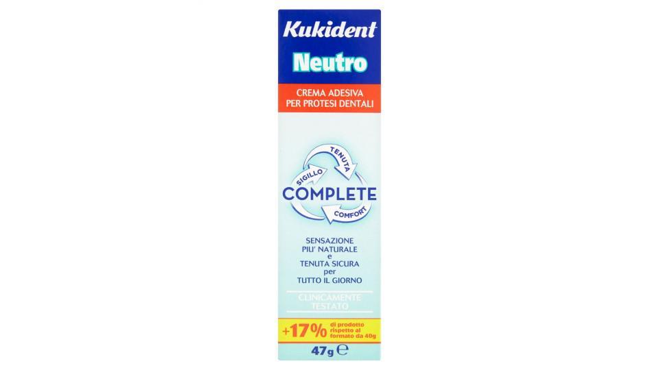 Kukident, Complete Neutro crema adesiva per protesi dentali 