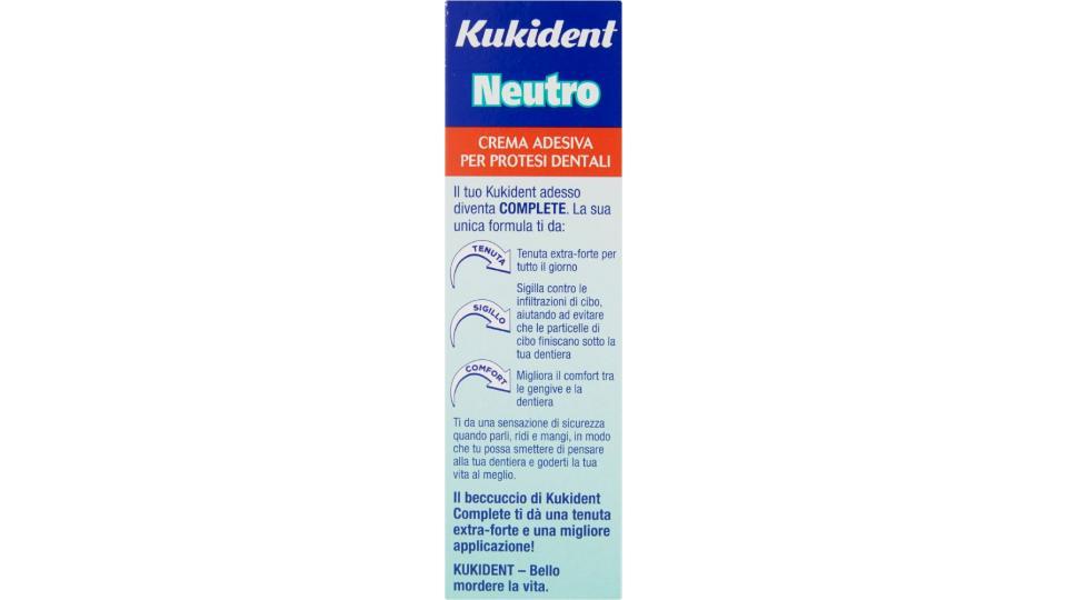 Kukident, Complete Neutro crema adesiva per protesi dentali 