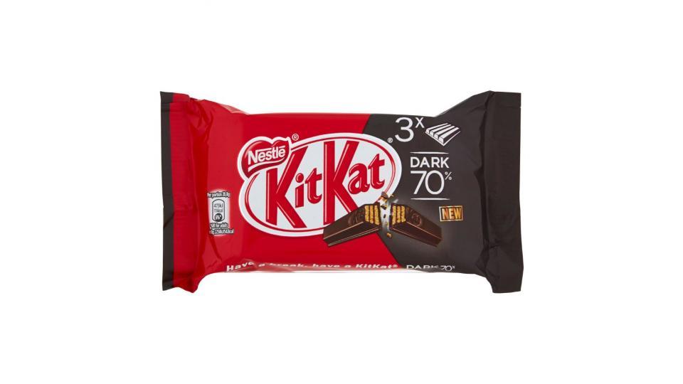 Kit Kat, Dark 70% wafer ricoperto di cioccolato fondente conf.