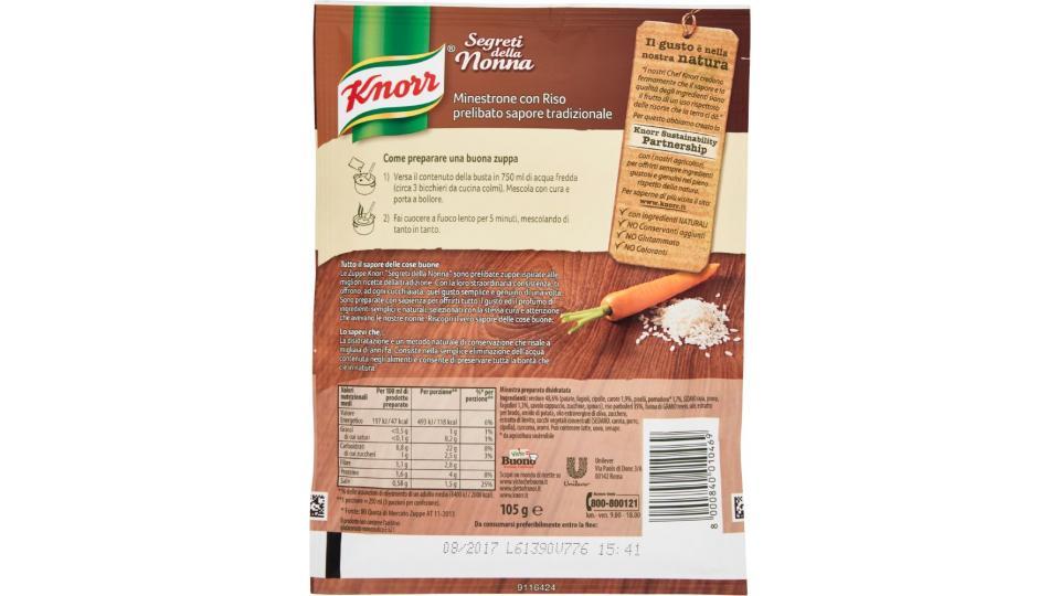 Knorr - Minestrone Con Riso, 105 G