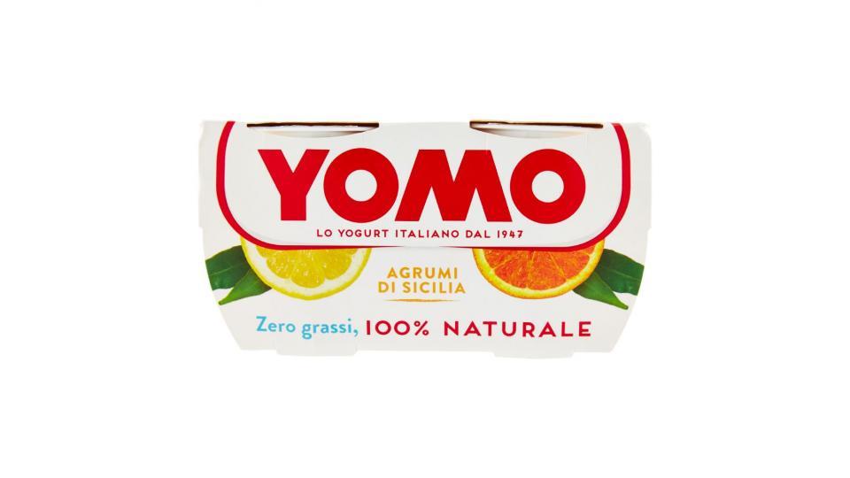 Yomo, 100% Naturale zero grassi yogurt agli agrumi di Sicilia