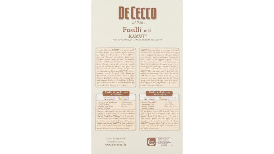 De cecco fusilli n.34