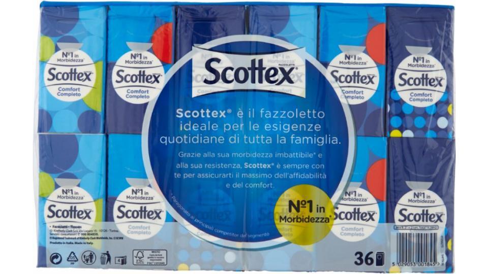 Scottex fazzoletti di carta 4 veli in fantasie assortite, 36 pacchetti da