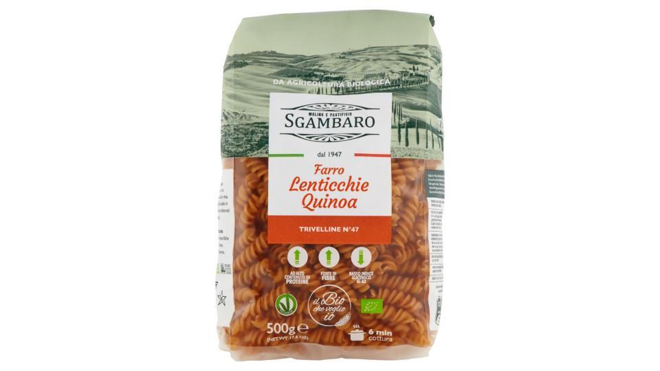 Sgambaro, Trivelline N°47 a base di di farro lenticchie quinoa biologico
