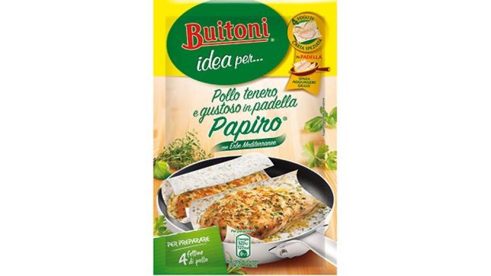 Buitoni Idea per Pollo Tenero e Gustoso Papiro con Erbe Mediterranee Fogli di Carta Speziata