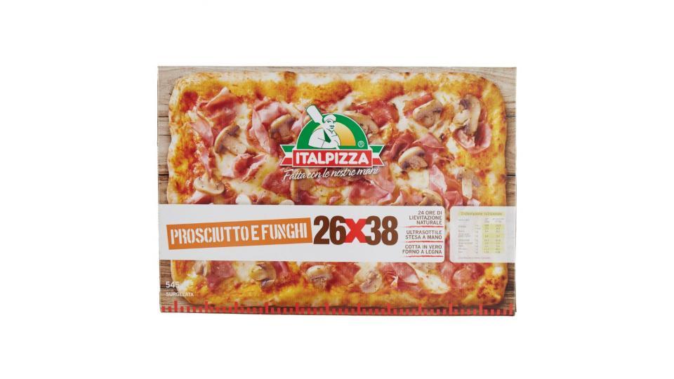 Pizza 26x38cm Prosciutto e Funghi Surgelata Italpizza