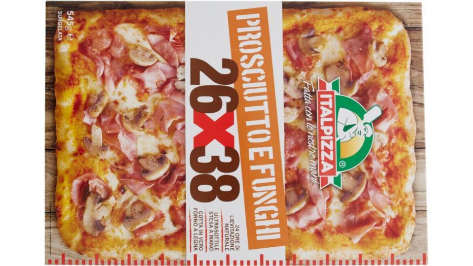 Pizza 26x38cm Prosciutto e Funghi Surgelata Italpizza
