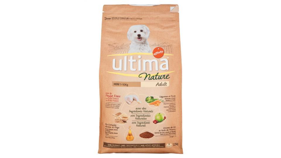 Ultima, cane Nature Mini Adult alimento con pollo fresco