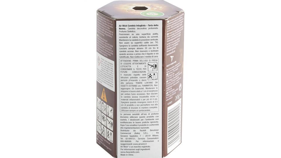 Air Wick Life Scents Candela intagliata al profumo di vaniglia