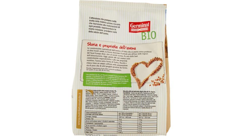 Germinal Bio Biscotti Integrali Avena