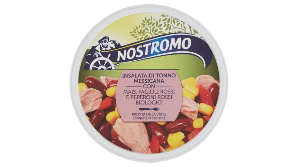 Nostromo, Insalata di tonno messicana con mais fagioli rossi peperoni rossi biologici