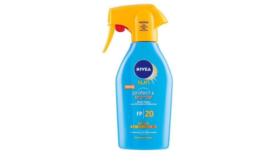 Nivea, Sun Protect & Bronze spray solare FP 20