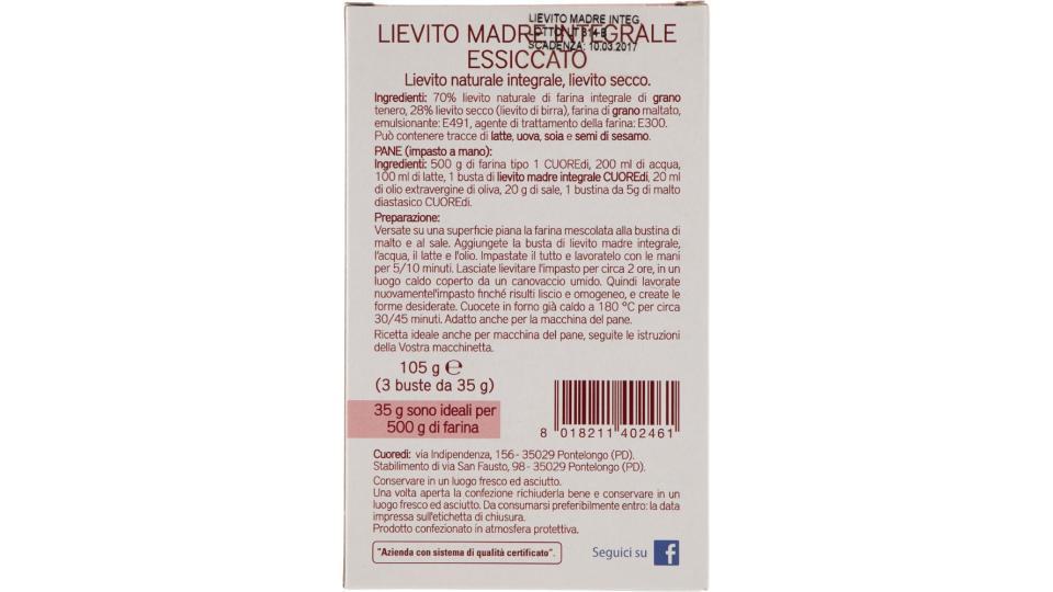 Molino Rossetto - Lievito Madre, Essiccato