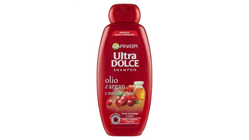 Garnier, Ultra Dolce all'Olio di argan e mirtillo rosso per capelli colorati shampoo