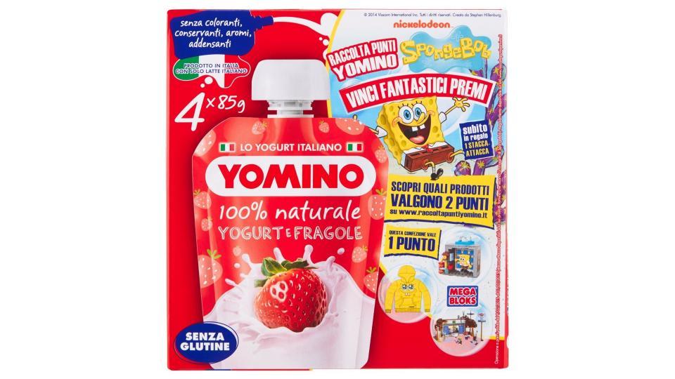 Yomino 100% Naturale yogurt e fragole