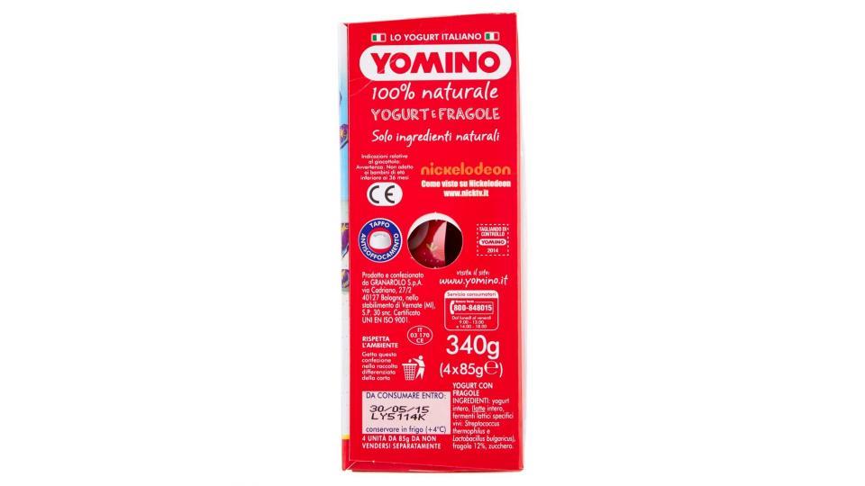 Yomino 100% Naturale yogurt e fragole