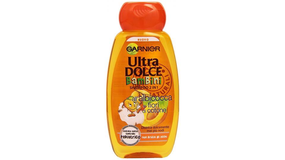Garnier Ultra Dolce Bambini all' Albicocca e Fiori di Cotone Shampoo 2in1 per Bambini