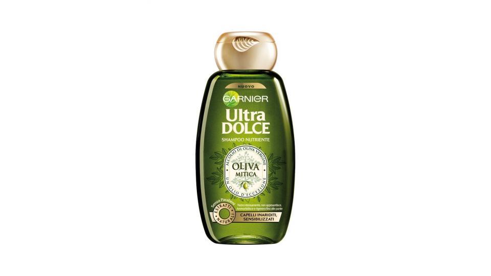 Garnier Ultra Dolce Oliva Mitica Shampoo Nutriente per Capelli Inariditi Sensibilizzati