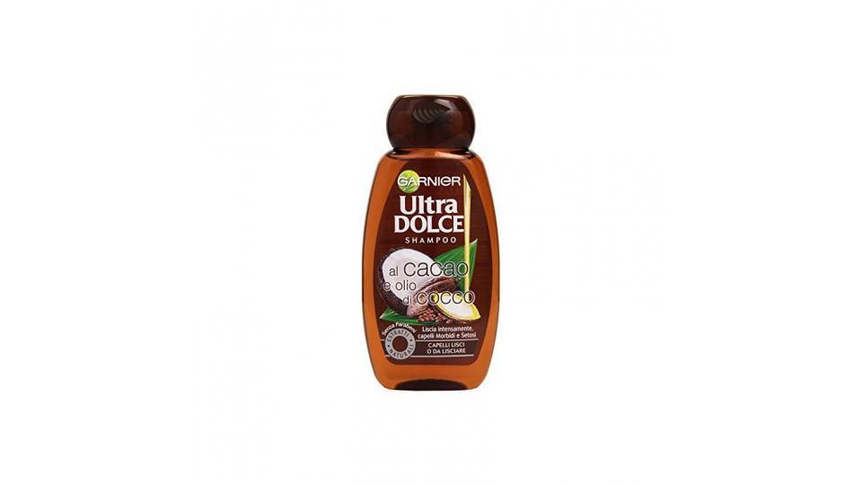 Garnier Ultra Dolce al Cacao e Olio di Cocco Shampoo per Capelli Lisci o da Lisciare