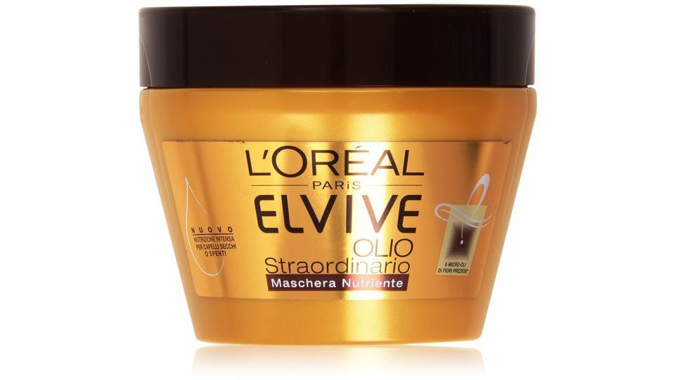 L'Oréal Paris Elvive Olio Straordinario Maschera Nutriente per Capelli Secchi o Spenti