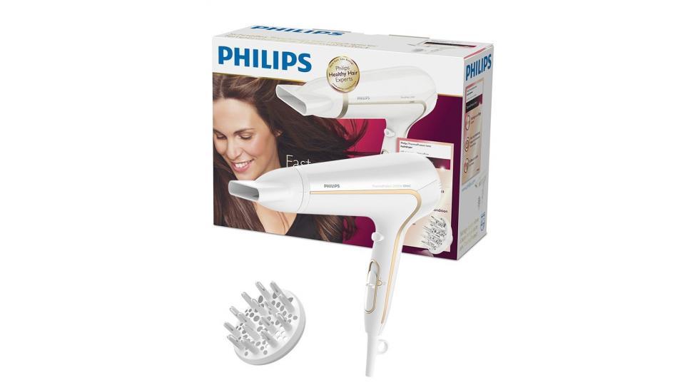 Philips HP8232/00 ThermoProtect Ionic Asciugacapelli, 2200 W, Bianco