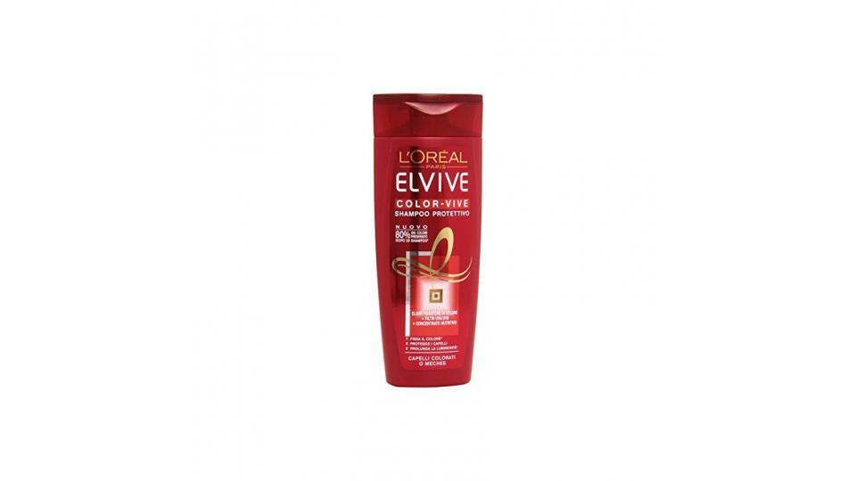 Elvive - Shampoo Protettivo, Color-Vive,  elisir fissatore di colore, filtri UVA/UVB, Concentrato nutritivo, per capelli colorati o meches - 