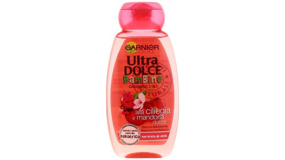 Garnier Ultra Dolce Bambine alla Ciliegia e Mandorla Dolce Shampoo 2in1 per Bambini
