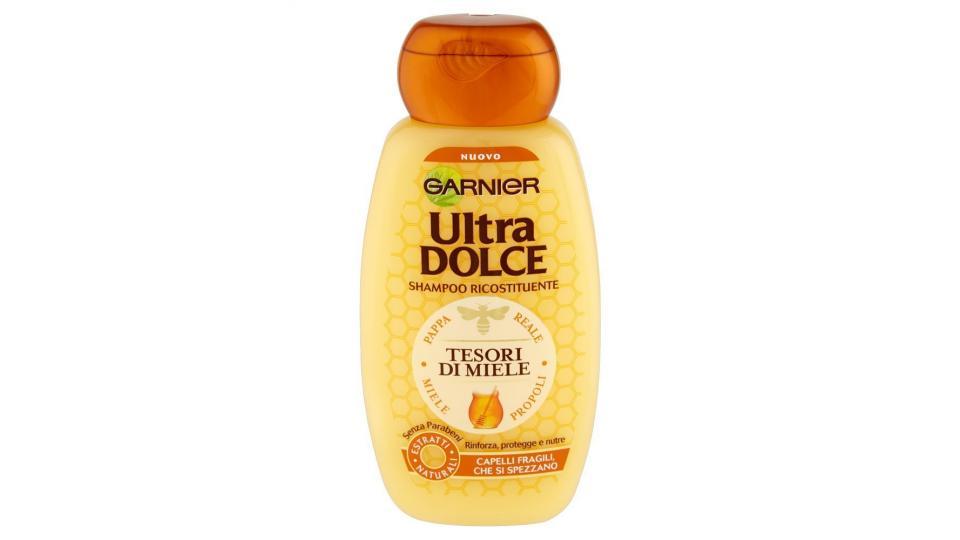 Garnier Ultra Dolce Tesori di Miele Shampoo Ricostituente per Capelli Fragili Che Si Spezzano