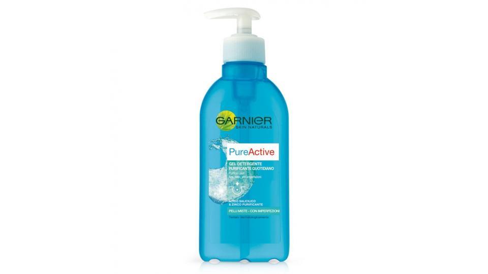 Garnier Pure Active Gel Detergente Purificante Quotidiano per Pelli Miste con Imperfezioni