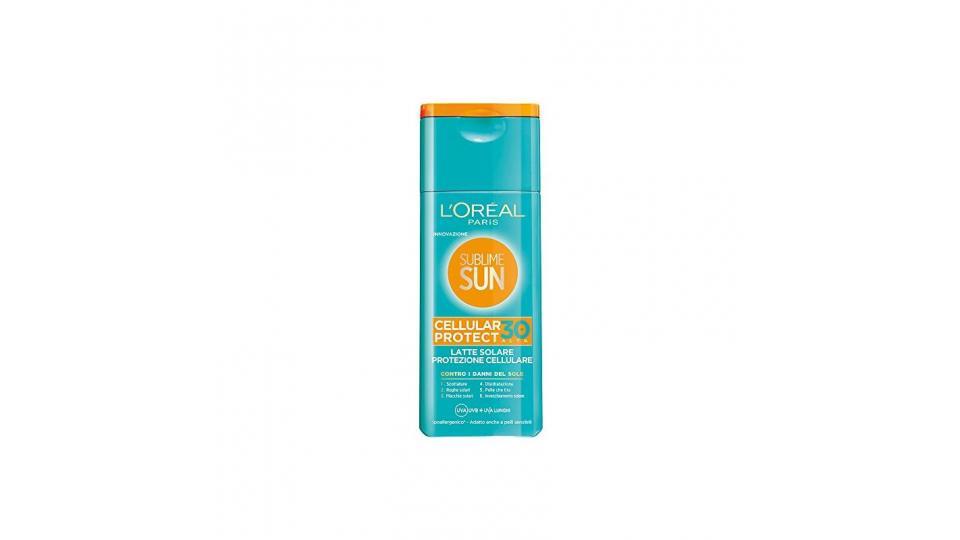 L'Oréal Paris Sublime Sun Cellular Protect Protezione Solare, Latte Solare Protezione Cellulare IP 30