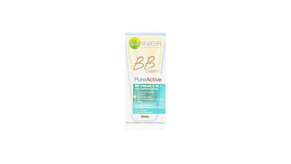 Garnier Pureactive Bb Cream 5 in 1 Anti-Imperfezioni Medio
