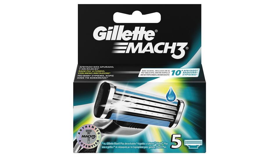 Gillette Mach3 Ricarica di Lame per Rasoio da Uomo