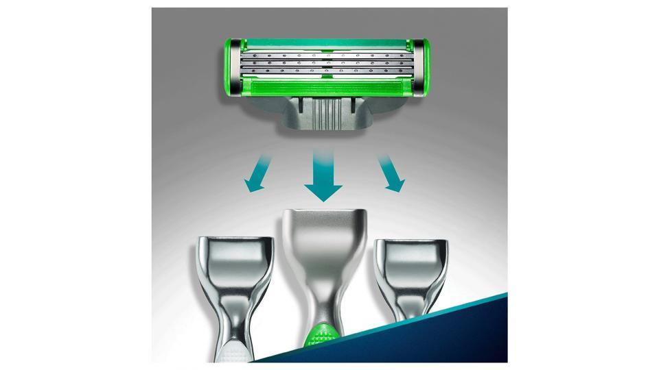 Gillette Mach3 Sensitive Lama di Ricambio per Rasoio da Uomo