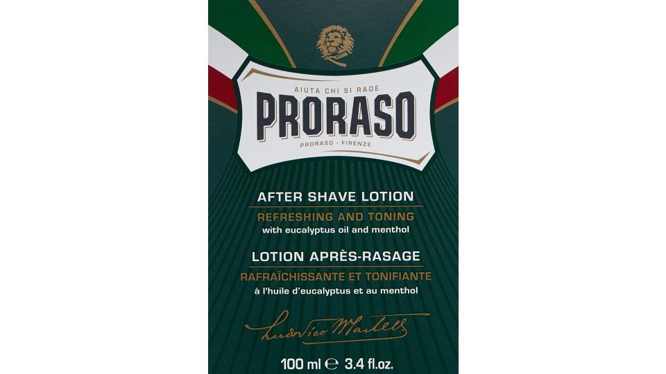 Proraso Rinfrescante e Tonificante Lozione Dopobarba con Olio di Eucalipto e Mentolo