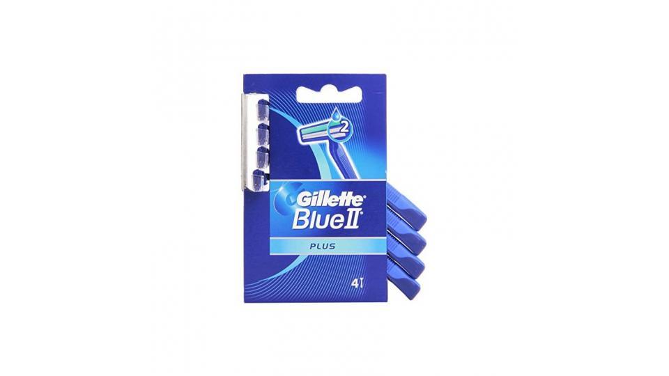 Gillette - Blue II Plus, Rasoi Usa e Getta, Confezione da 4