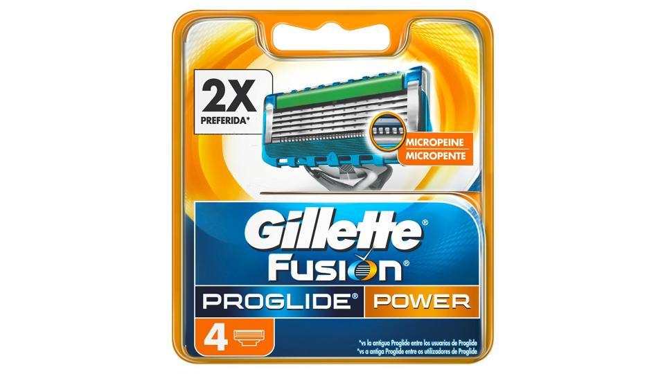 Gillette Fusion Proglide Power Lama di Ricarica per Rasoio da Uomo