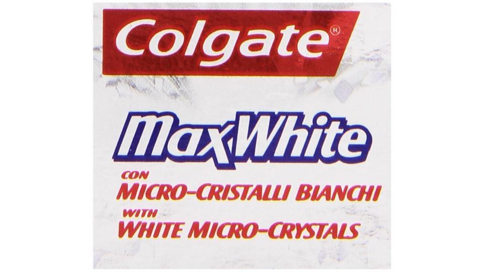 Colgate - Dentifricio MaxWhite, Arricchito con Micro-Cristalli Bianchi - 