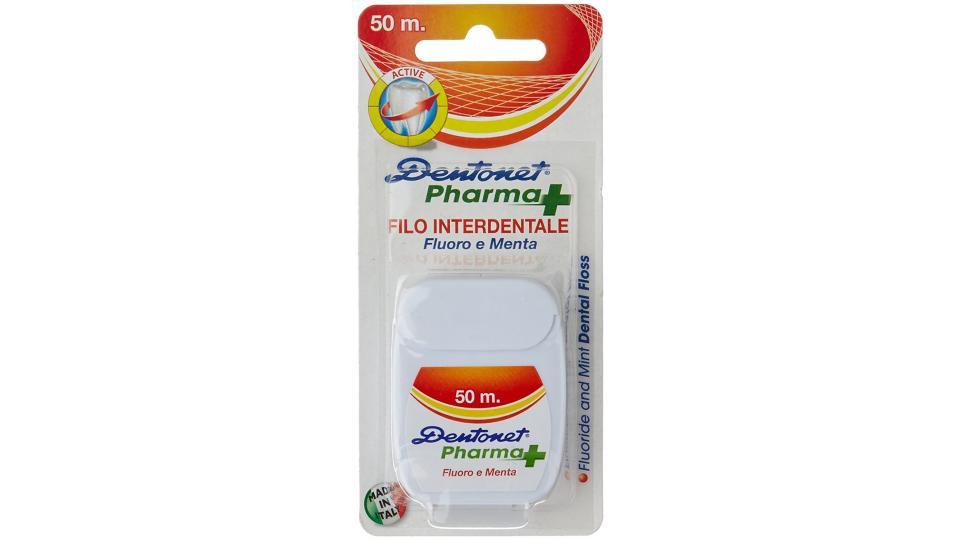 Dentonet - Pharma+, Filo Interdentale, Fluoro e Menta, 50 m -