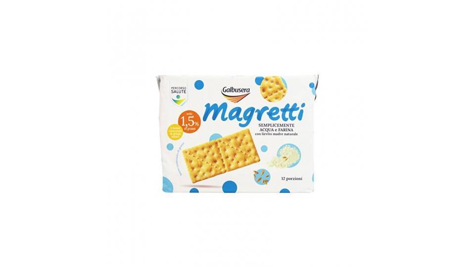 Galbusera - Magretti, Cracker a Basso Contenuto di Grassi, Pacco da  12X31.67 g, totale: