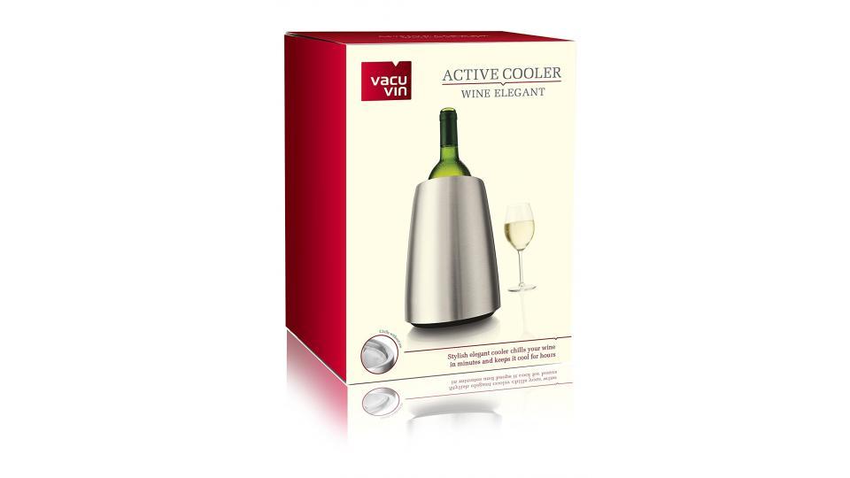 Vacu Vin Elegante Refrigeratore per Vino Attivo - Acciaio Inossidabile