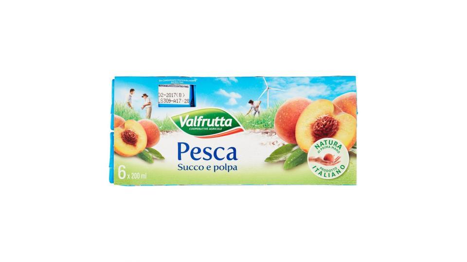 Valfrutta Pesca Succo e polpa