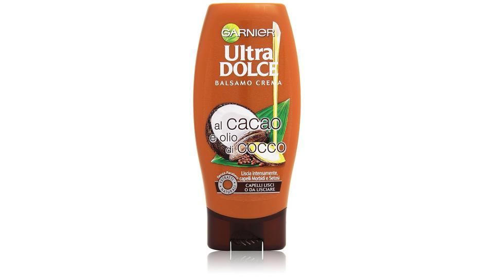 Garnier Ultra Dolce al Cacao e Olio di Cocco Balsamo per Capelli Lisci o da Lisciare