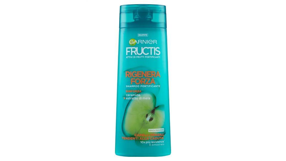 Garnier Fructis Rigenera Forza Shampoo per Capelli Fragili Tendenti alla Caduta