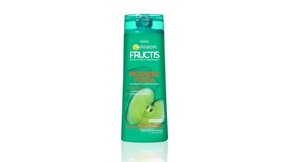 Garnier Fructis Rigenera Forza Shampoo per Capelli Fragili Tendenti alla Caduta