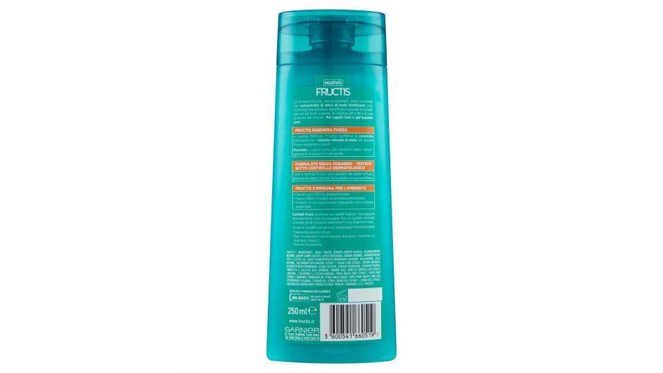 Garnier Fructis Rigenera Forza Shampoo per Capelli Fragili Tendenti alla Caduta