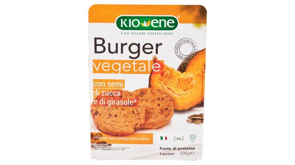 Kioene Burger Vegetale Con Semi Di Zucca E Di Girasole