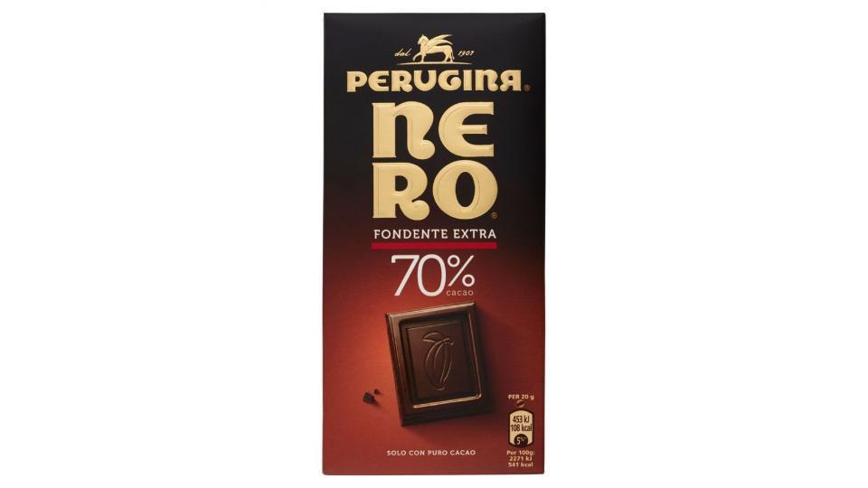NERO PERUGINA Fondente Extra 70% tavoletta di cioccolato fondente con 70% di cacao