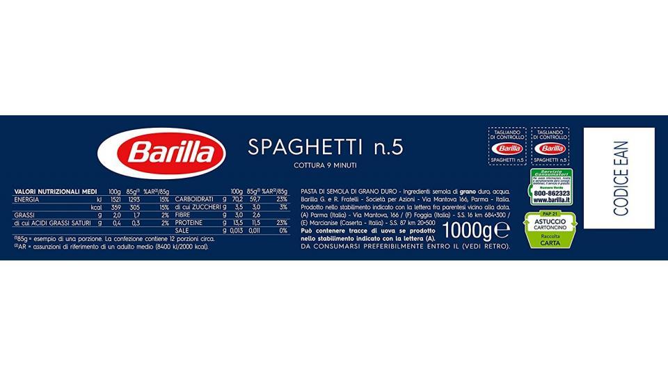 Barilla Box 005 Spaghetti Gr.1000