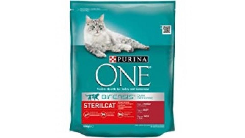 PURINA ONE BIFENSIS Gatto Crocchette STERILCAT Ricco in Salmone e Frumento, con Tonno Sacco