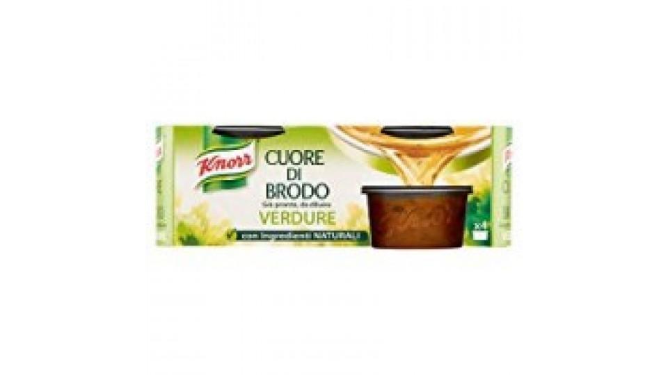 Knorr Cuore di Brodo Vegetale -25% di sale senza glutine 4 x